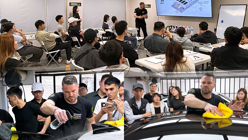 INNOVACAR Authorized Detailer 臺北 2025 培訓現場 SiNH coating